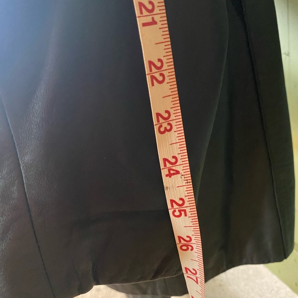 Gorgeous Jacqueline Ferrar Black Leather Trench Coat  - Size Small - Picture 15 of 16